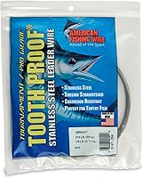Vista 73 de AFW Alambre Líder Duro de Una Hebra de Acero Inoxidable a Prueba de Dientes - Brillante y Camuflaje para Tiburón, Barracuda, Caballa Real, Wahoo