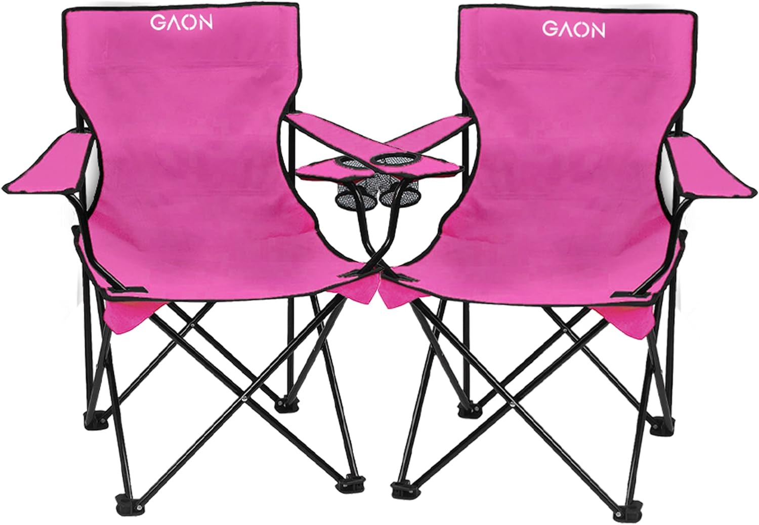 GAON. 2 Sillas Plegables para Camping, Jardin, Playa o Pesca Portatil