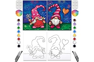2-Pack Paint and Sip Canvas: Perfect for Valentine's Day Painting Night