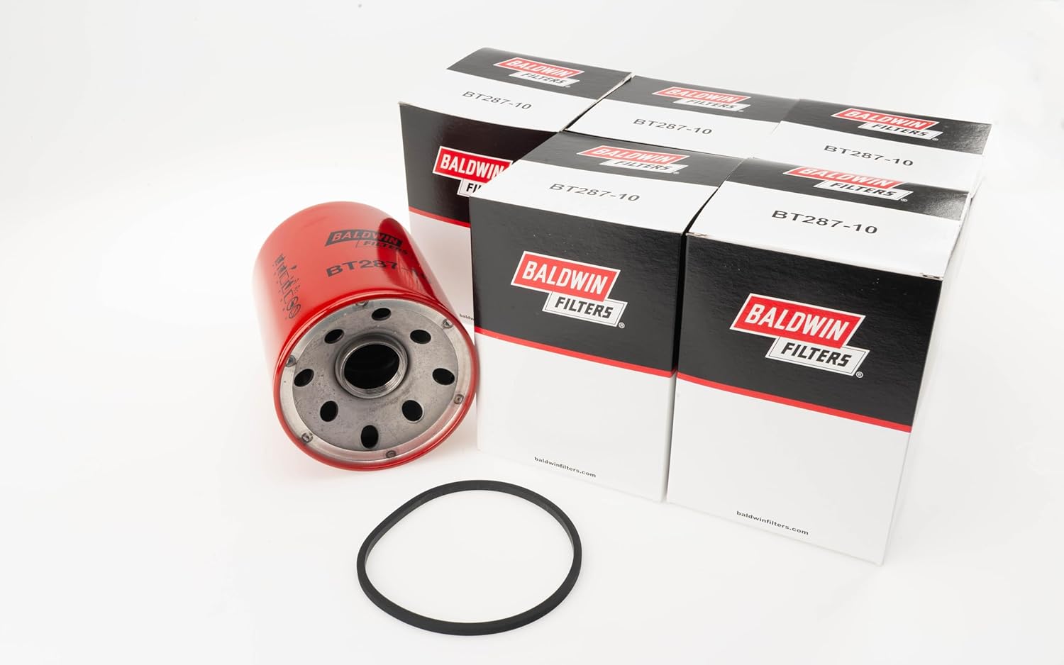 Baldwin BT287-10 Low Pressure Hydraulic Spin-on Filter, Heavy Duty 9.8 Micron, Replaces Fleetguard HF6710, P550388, WIX 51759 and Fram PH47 (Pack of 6)