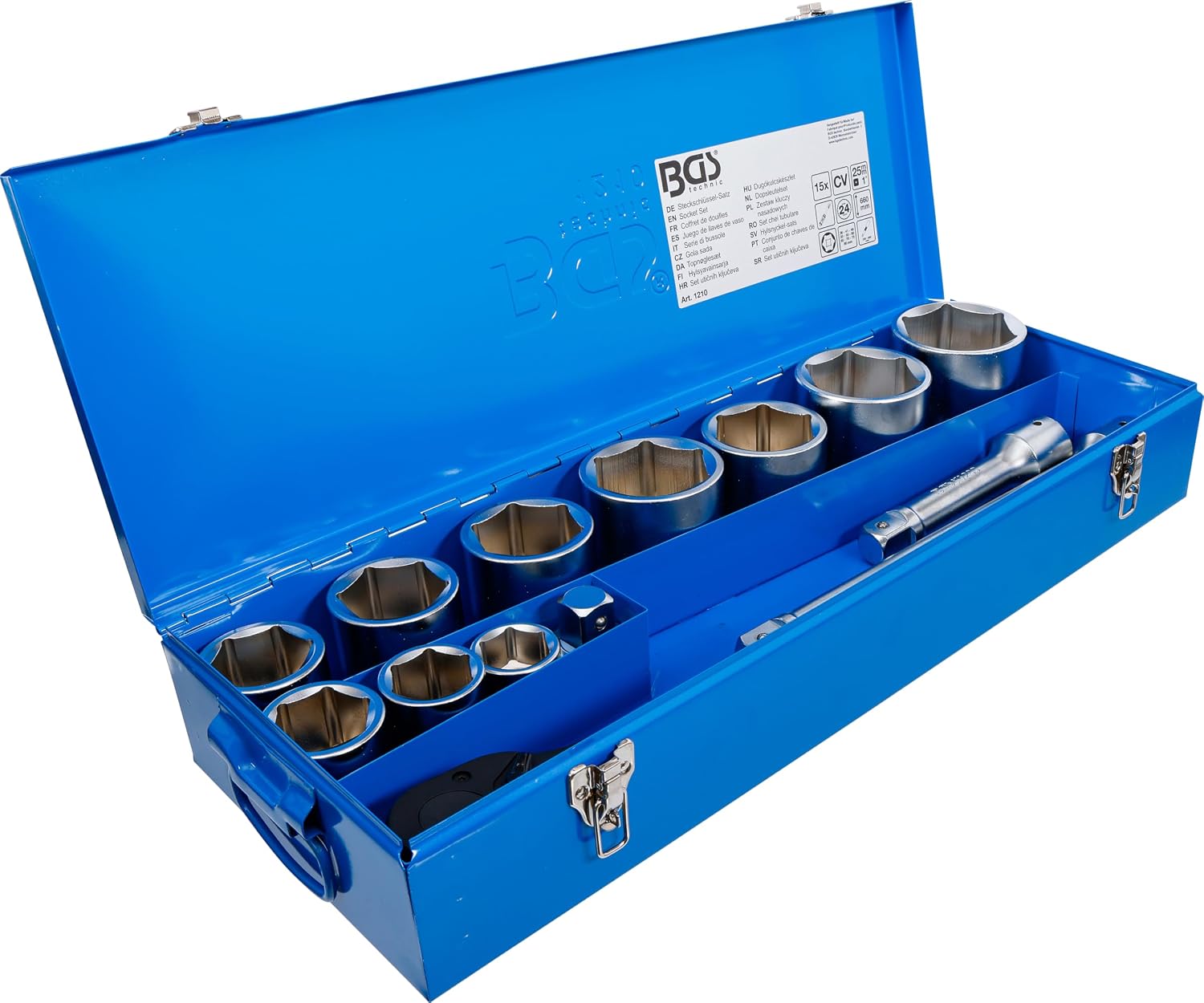 BGS 1210 | Socket Set | 25 mm (1") Drive | 15 pcs.