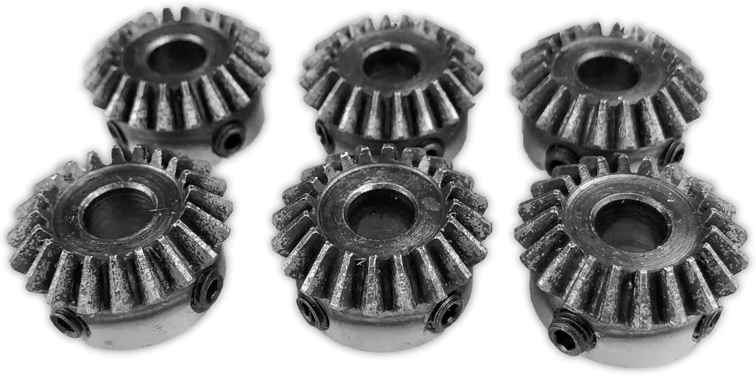 Bevel Gear 1.5M 25T With Inner Hole 16mm 17mm 90 Degree Keyway 5mm 1-14Pcs(16mm keyway 5mm,9pcs 1.5M 25 Teeth)