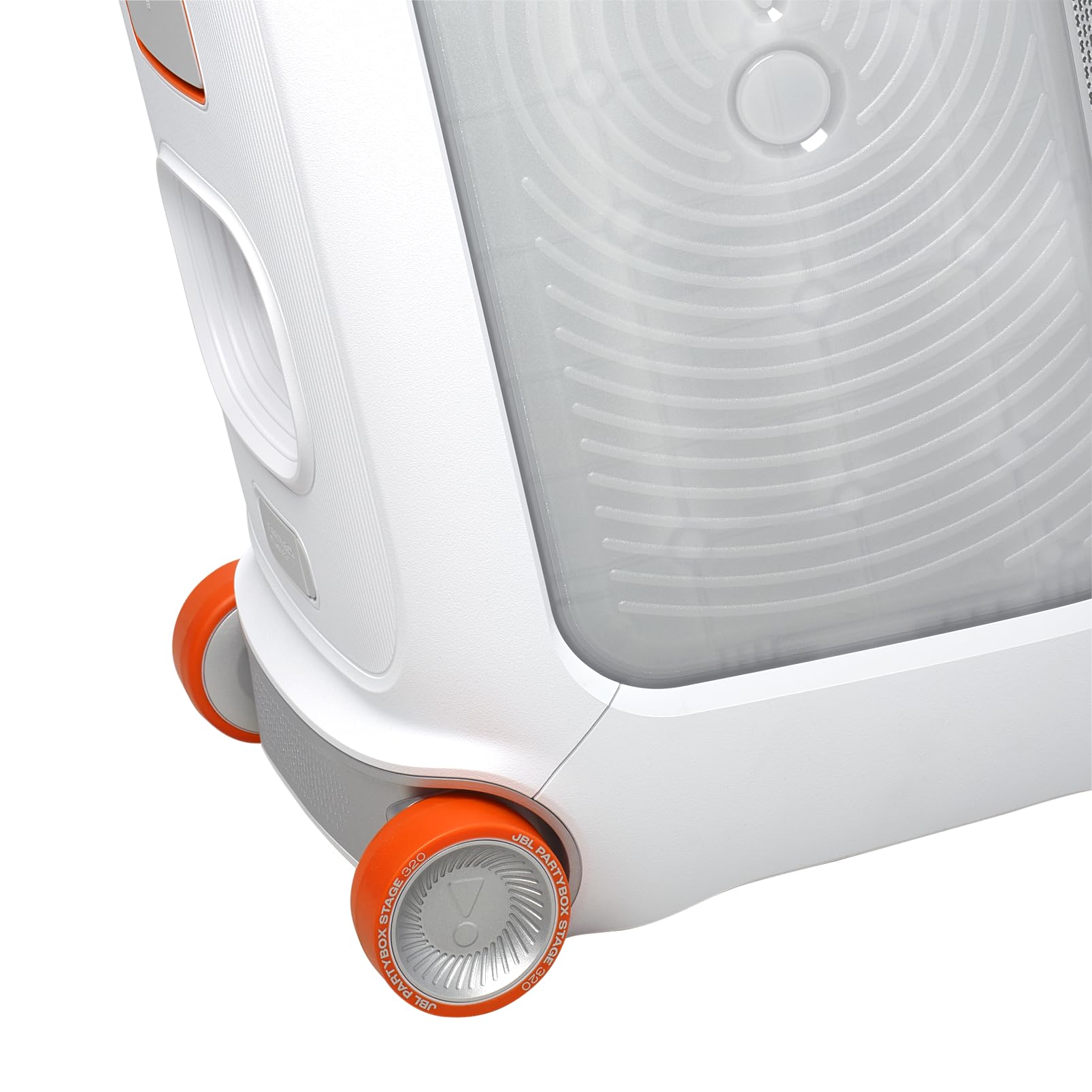 Enceinte de soirée Portable à roulettes JBL PartyBox Stage 320 Bluetooth Blanc