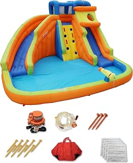 Banzai Drop Zone Outdoor Inflatable Water Park for Kids Ages 5 Years and Up
