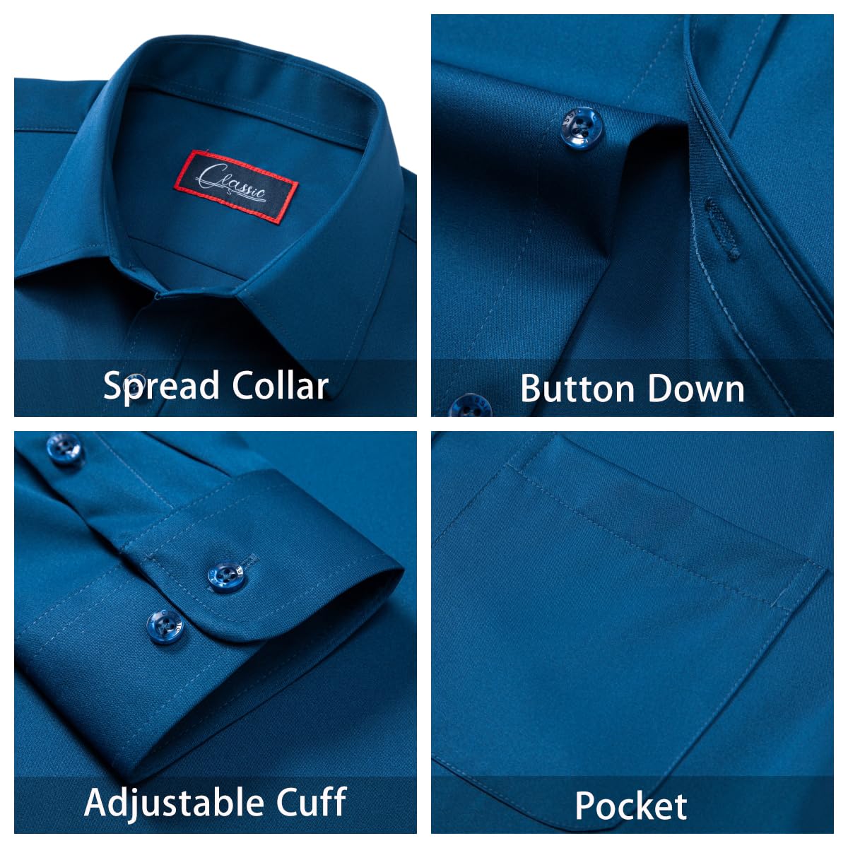 ONKEEP Camisas sociais masculinas de manga comprida com botões, cor lisa, casual, negócios, modelagem regular com bolso em promoção! Veja a oferta e mais achadinhos de Camisas 6 Hoje é o melhor dia para comprar ONKEEP Camisas sociais masculinas de manga comprida com botões, cor lisa, casual, negócios, modelagem regular com bolso com aquele preço maroto! Promoção! Aproveite a oferta! 6