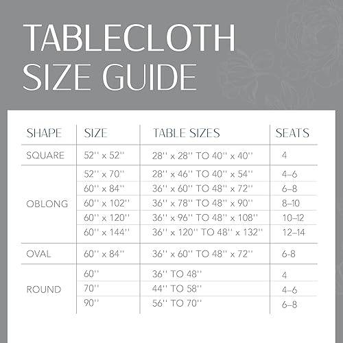 Miniatura 6 de Elrene Home Fashions - Mantel Continental de textura sólida resistente al agua, manchas y arrugas, 52 x 70 pulgadas, rectangular, color azul marino