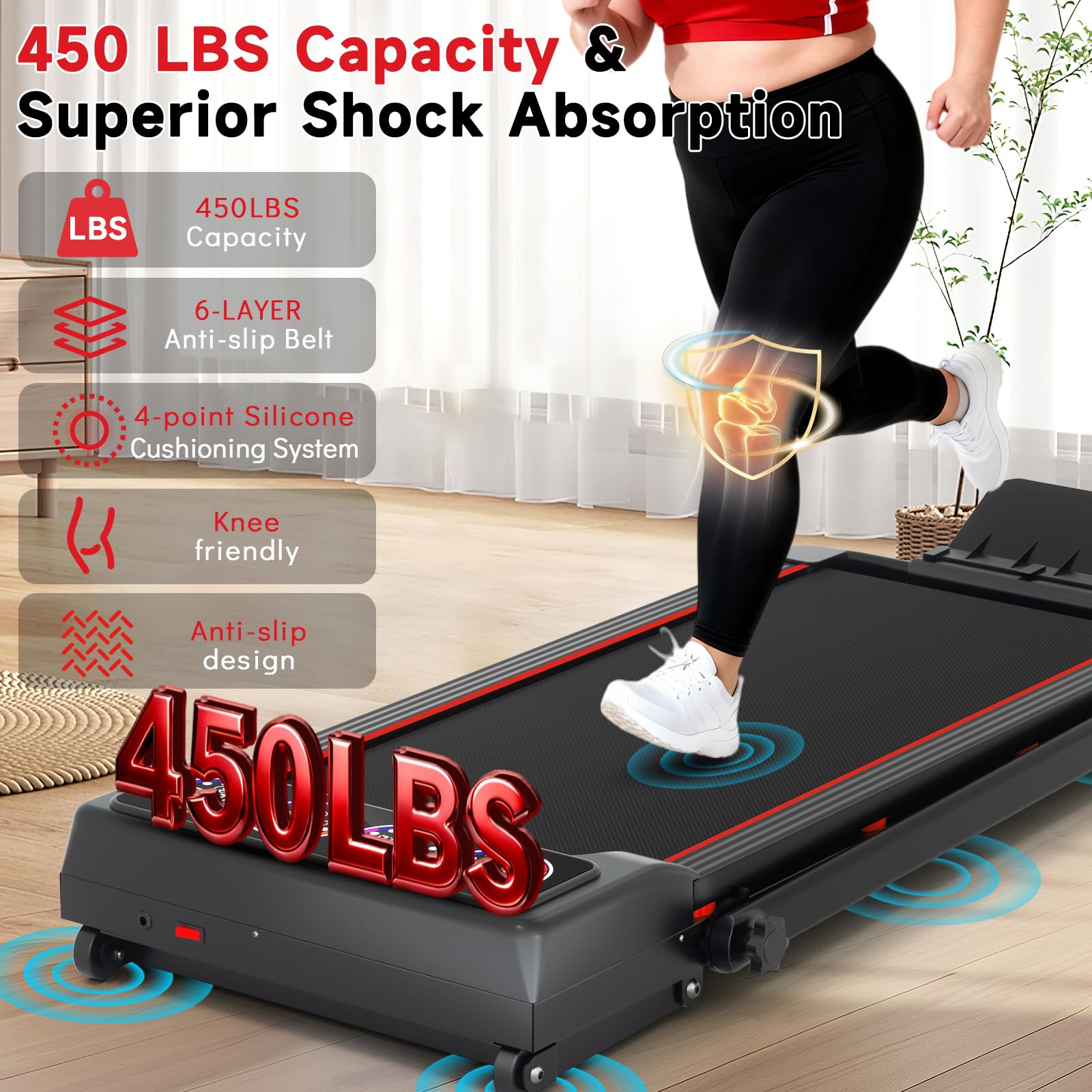 Amazon.com: Joxir Walking Pad Treadmill with 12% 12-Level Auto