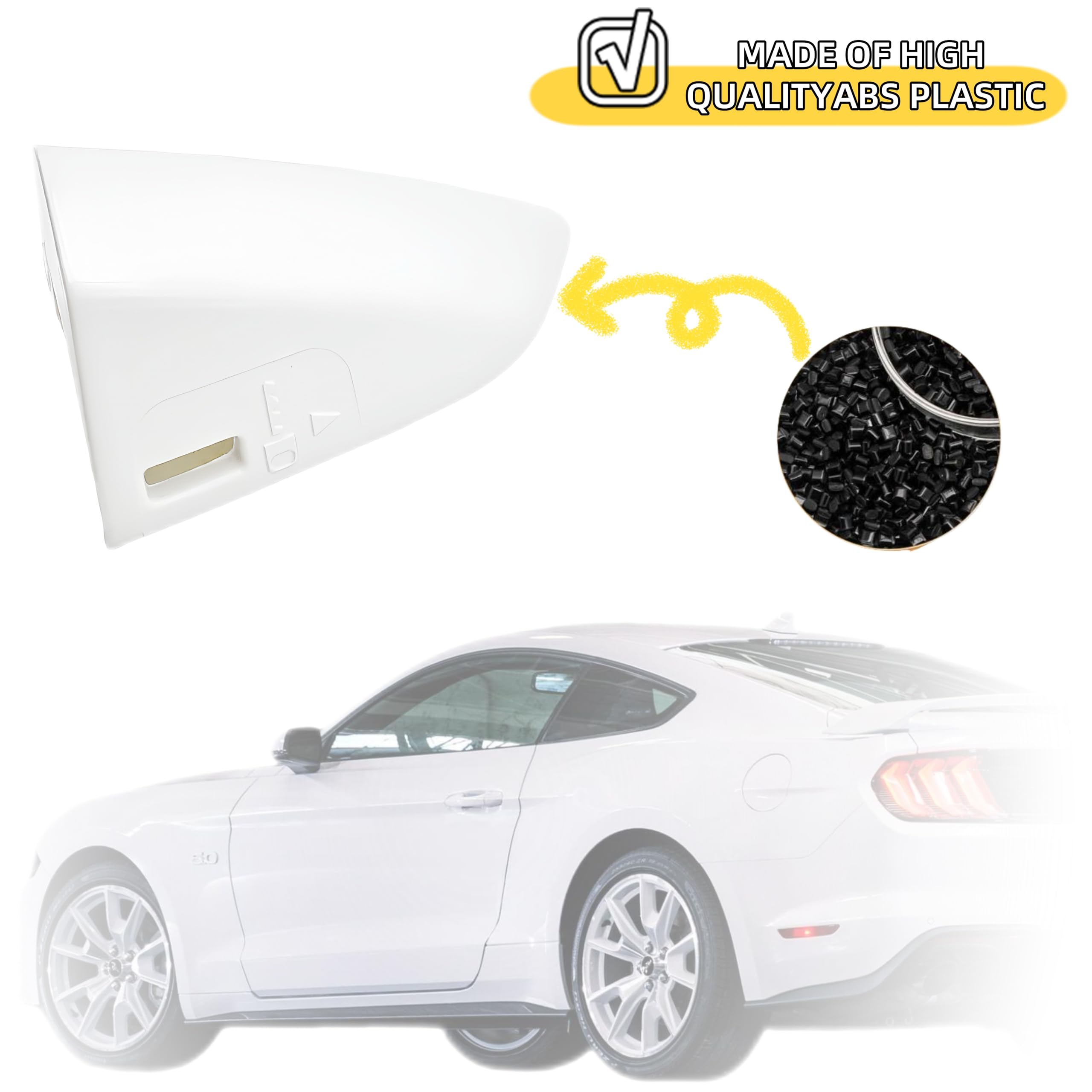 Riloer FR3Z-63218A15-AA Capuchon De Poignée De Porte Côté Conducteur, Compatible Avec Ford Compatible Avec Mustang 2015-2020