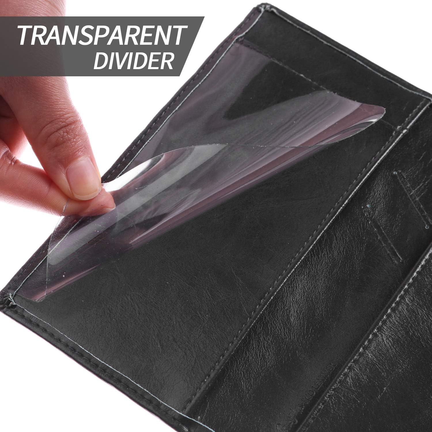 Leather Checkbook Cover for Men Women RFID Blocking by GNEGNI