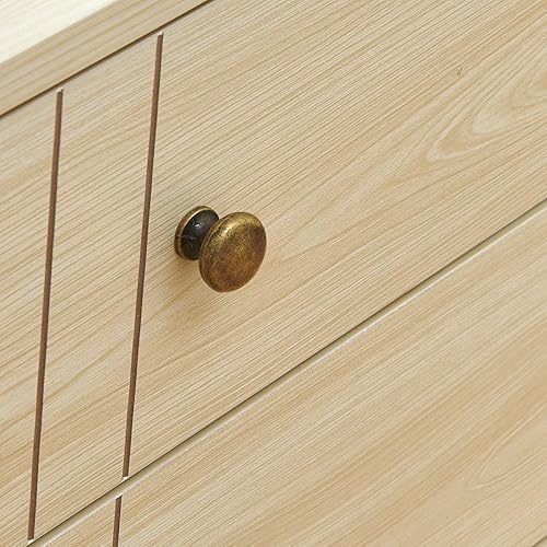 Miniatura 4 de Mesita de noche con estación de carga y 2 puertos USB, 2 cajones y estante de metal, mesa auxiliar para dormitorio, sala de estar, juego de 2