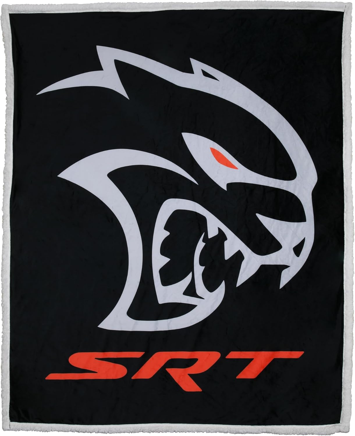Detroit Shirt Company Dodge SRT Redeye Hellcat Sherpa Fleece Throw Blanket Supersoft and Warm 50" X 60"