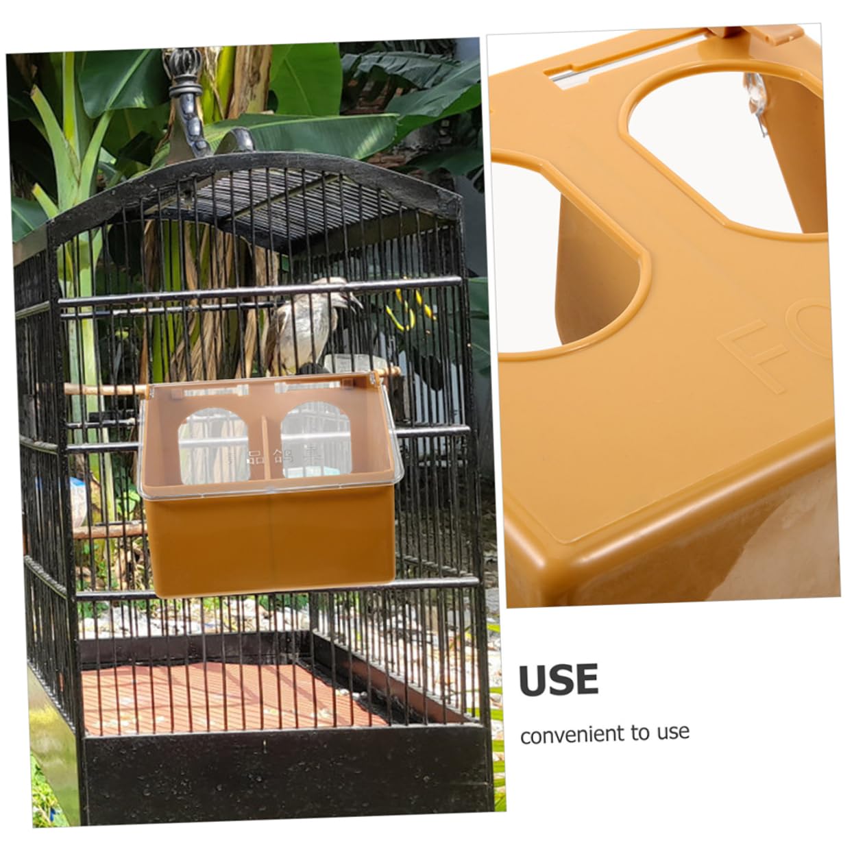 BESPORTBLE 8piezas Comedero Colgante para Aves De Diseño De Hebilla Alimentador De Comida para Jaulas De Aves De Comedero Multifuncional para Codornices y Palomas