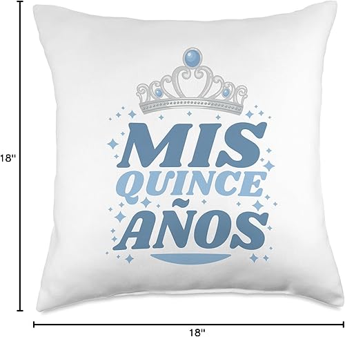 Miniatura 4 de 15 Birthday Quinceanera Gifts Sweet 15 Mexican Birthday Party Quinceanera Mis Quince Años - Almohada de 18 x 18 pulgadas, multicolor
