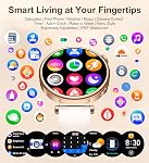Small Smart Watch for Women with Bluetooth Call, 1.27" Fitness Watch Step Counter Heart Rate Sleep Monitor 100+ Sports Modes Fitness Tracker, DIY Dial Stylish Ladies Watch, Smartwatch Android iOS 41mm