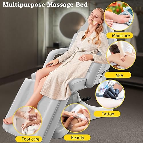 Miniatura 3 de Silla de tatuaje para cliente, Cama de masaje multiusos, spa hidráulico y facial de salón, 0 silla de tatuaje cama de masaje ajustable, equipo de