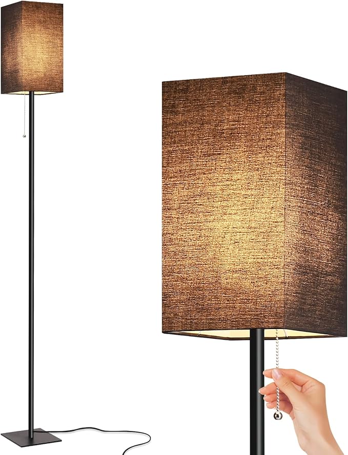 FIGDIFOR Floor Lamp for Living Room, Modern Standing Lamp Stand Up Lamp