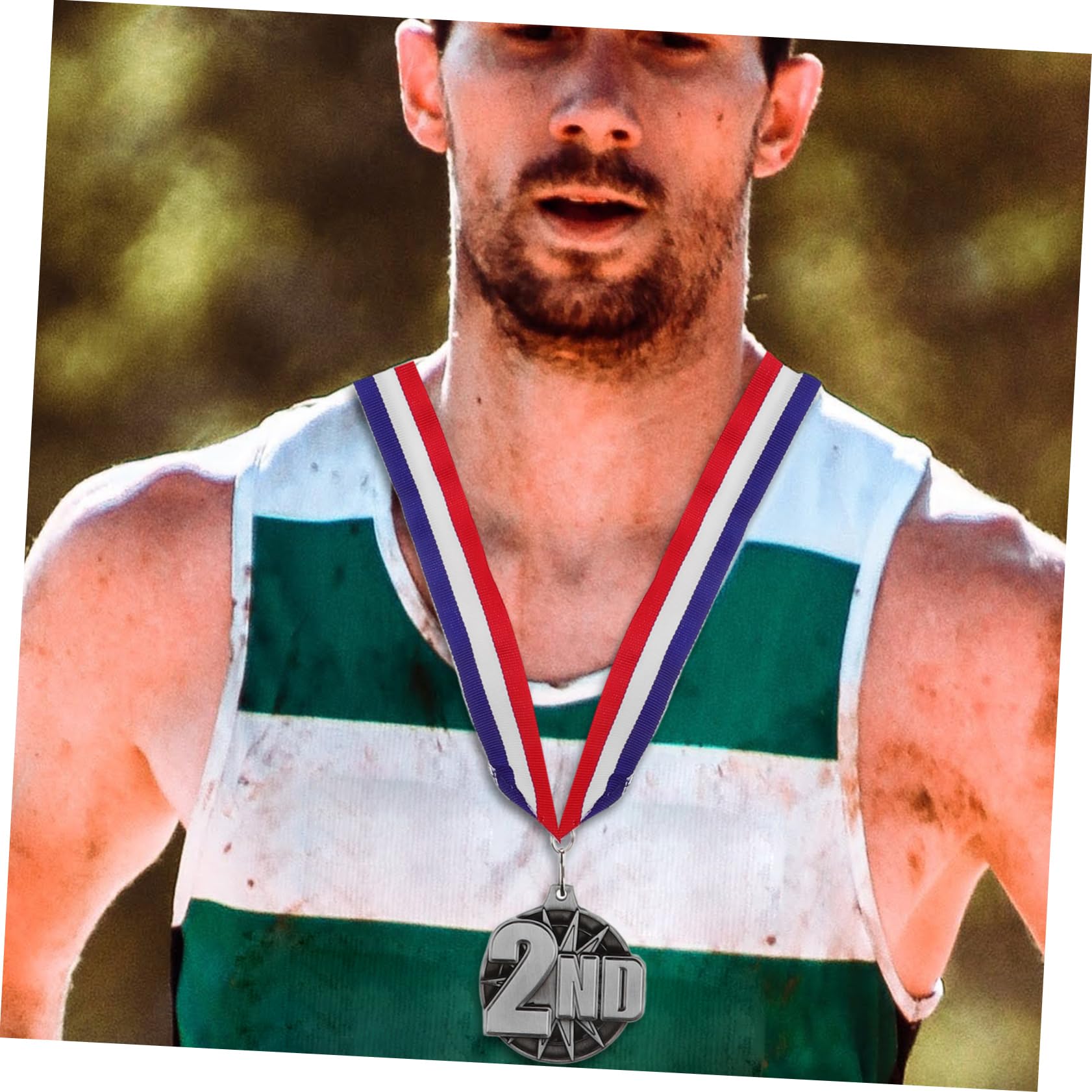 Sosoport 12stücke Medaillen Mit Band Ausgezeichnete Sportmedaillen Für Schülerwettbewerbe Auszeichnungen Und Ehrungen Glänzende Metallmedaillen Für Sieger Und Teilnehmer