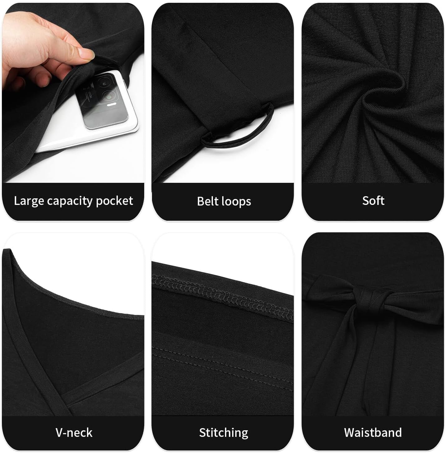 Runwind Plus Size Dress for Women - 3/4 Sleeve V Neck Maxi Dresses for Women (XL-6XL) - Image 6