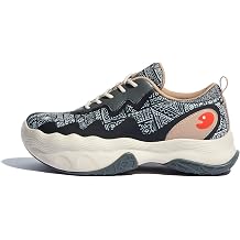 UIN Womens Chunky Platform Fashion Sneakers Walking Casual Comfortable Art Painted Travel Hiking Shoes Catalonia