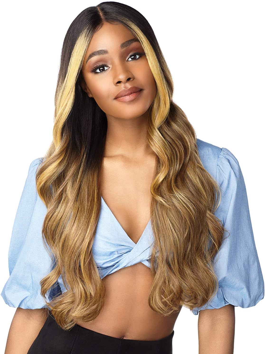 Sensationnel Dashly Lace Front Wig - Unit 8 Hand Tied Laceparting Ear to Ear Synthetic (MP/BLONDE)