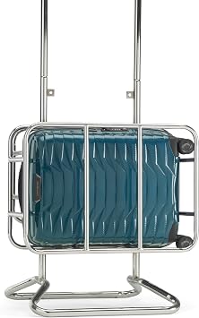 Samsonite Proxis Global Carry-On Hardside Luggage with Dual Spinner Wheels, Airline Approved - Innovative RoxkinTM Lightweight Shell With Ultimate Durability- TSA Lock, Telescopic Handle - Petrol Blue