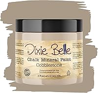 Vista 211 de Dixie Belle Paint Company - Pintura con acabado de tiza para muebles, color blanco lino (Drop Cloth), 8 fl oz, pintura mineral color blanco lino mate