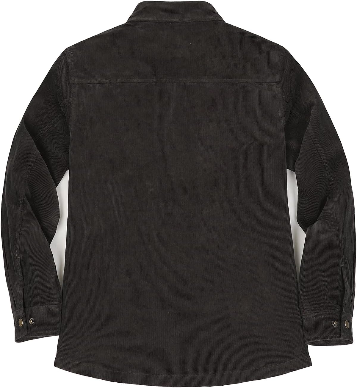 Women's Corduroy Shirt Jacket with Flannel Lining, Snap Button Front Fall Winter Shacket Coat - Image 2