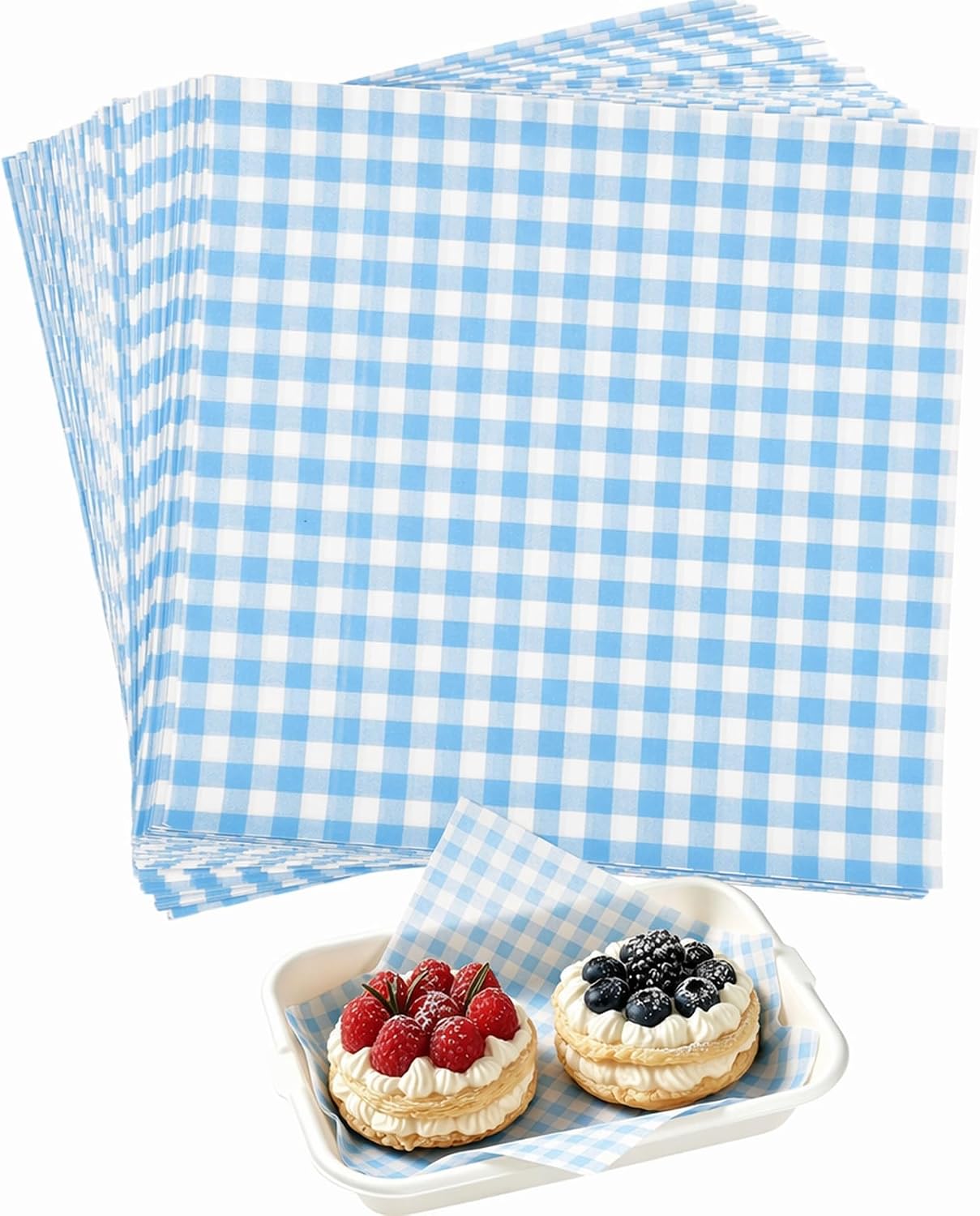 100 Pcs Waxed Deli Paper, Food Grade Greaseproof Sandwich Wrapping Paper