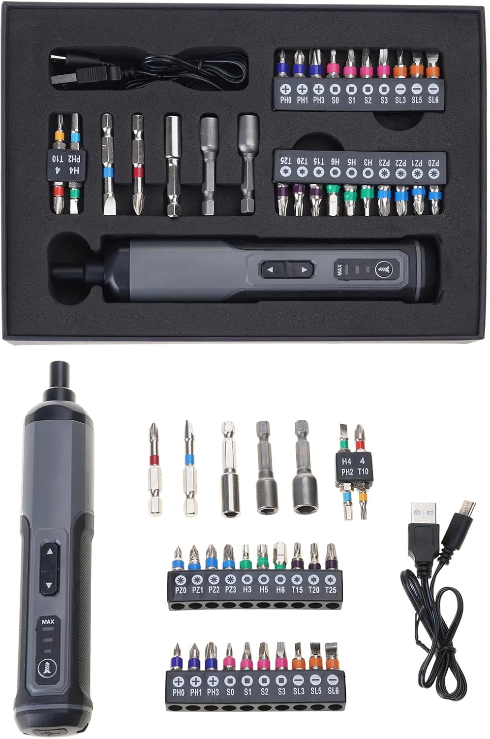 High Efficiency Cordless Screwdriver Multipurpose Electric Screwdriver 2000mAh Battery for Various Applications Power Tool Set