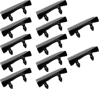 12PCS Bed Slat Side Bracket Caps Holders For Replacement Plastic Bed Slat Holders, For Single And Double Beds 65mm x 9mm Black