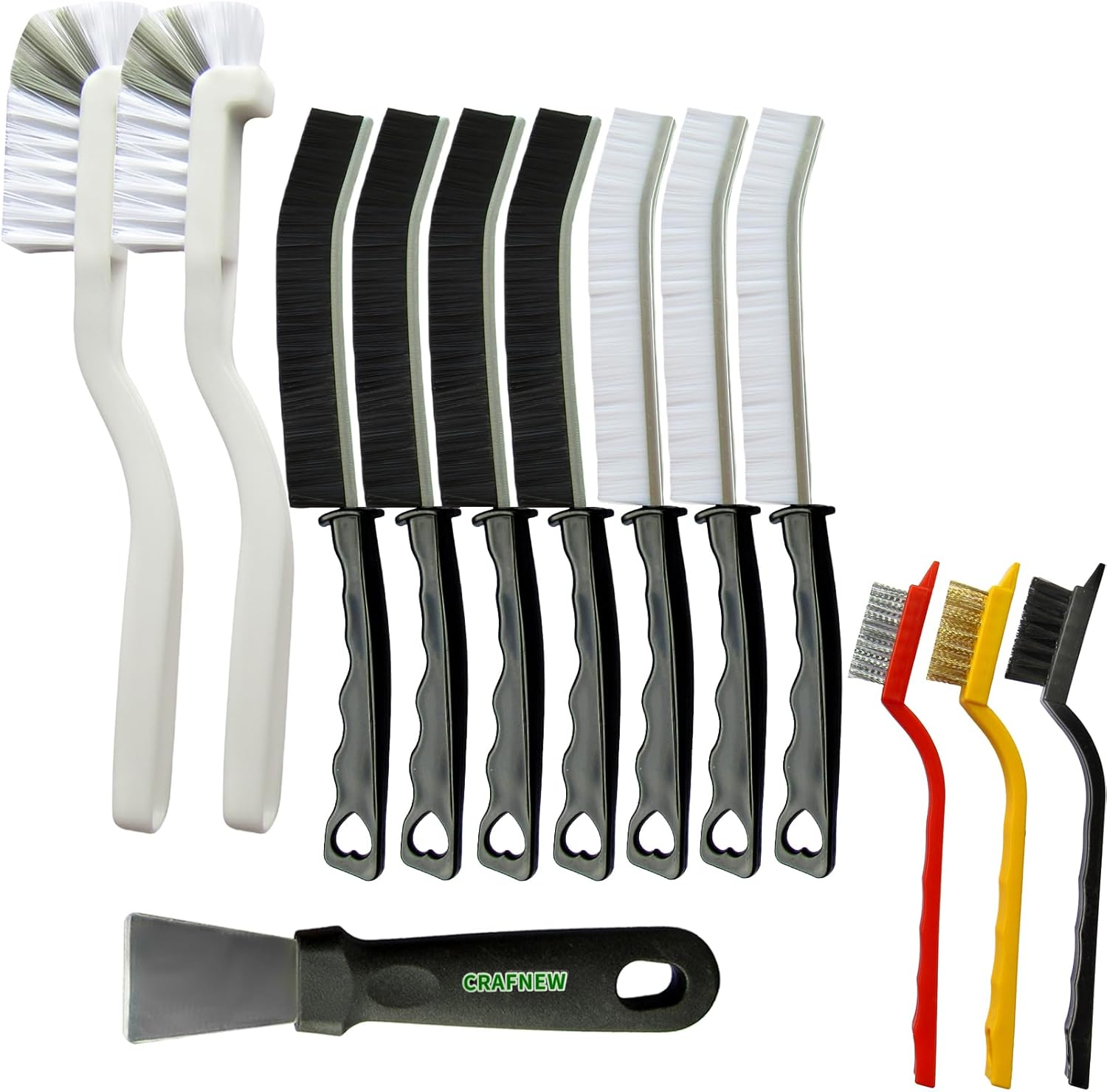 13Pcs Crevice Cleaning Brush Set, Cleaning Brush Tools, Hard Bristle Gap Household Cleaning Products Suitable for Toilets, Kitchens, bathrooms, Cups, Windows
