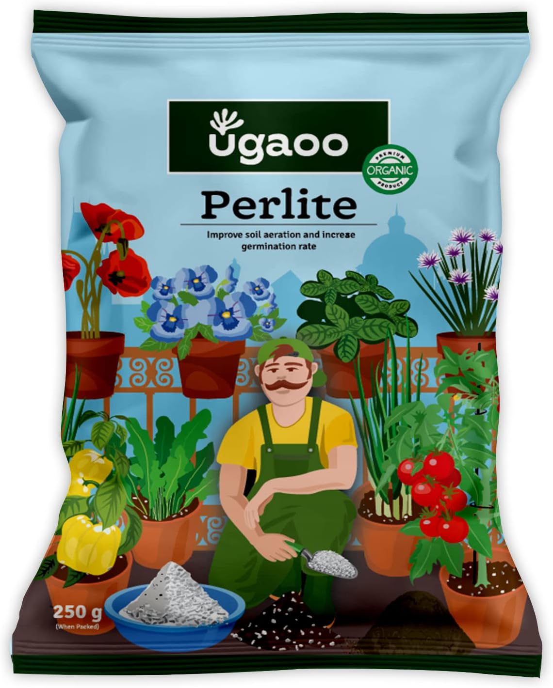 Perlite for Gardening Potting Soil, Indoor & Outdoor, Hydroponics and Horticulture Potting Mix- 250 Grams
