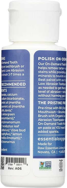ESSENTIAL OXYGEN Organic Mint Tooth Polish, 2oz