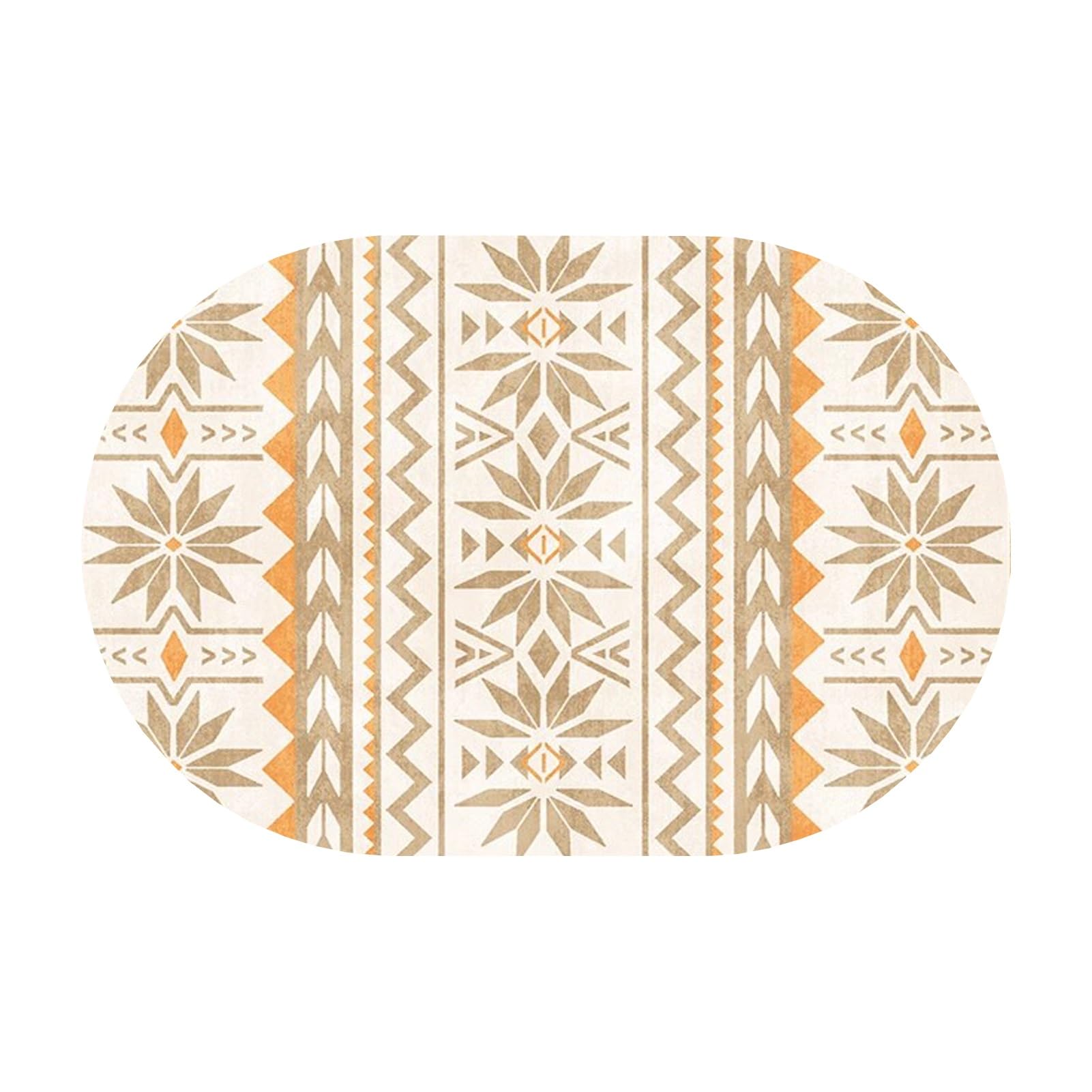 Tapis de cuisine lavable ovale 100 x 180 cm fini les glissades au salon