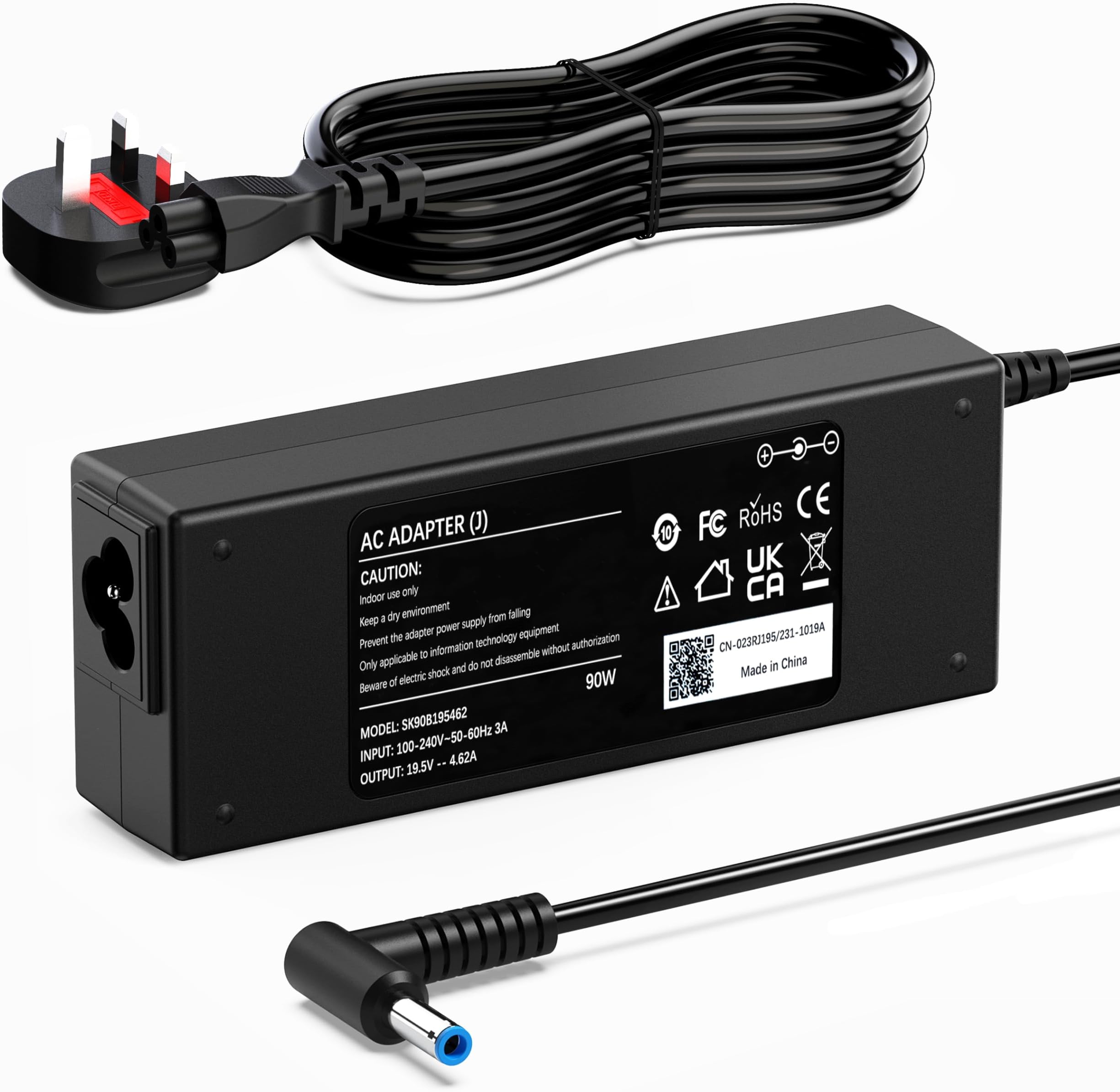 Laptop Charger Compatible With HP 250-G7 250-G6 G5 G4 350-G2, EliteBook 820 830 840 850, ProBook 430 440 450 G3 G4 G5 G6 G7, Chromebook 11 14 for 90W /65W/45W AC Adapter Power Supply 4.5x 3mm