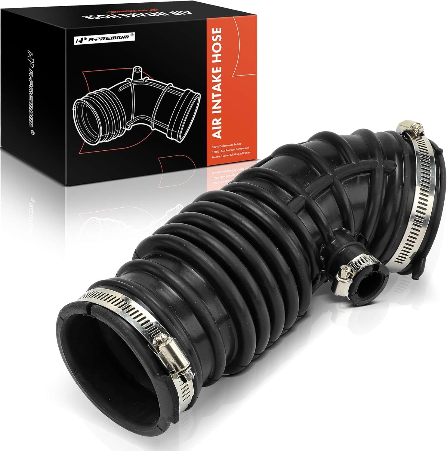 A-Premium Right Engine Air Clean Intake Tube Hose W/Clamps Compatible with Infiniti QX50 2014-2017, Q60 2014-2015, G37 2008-2013, Q40 2015 & Nissan 370Z 2009-2020, 3.7L