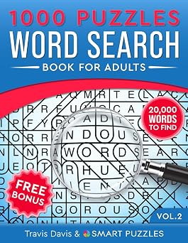 1,000 Word Search Puzzles Book for Adults 20,000 Words to Find - Vol. 2 1,000 Word Search Puzzle Books