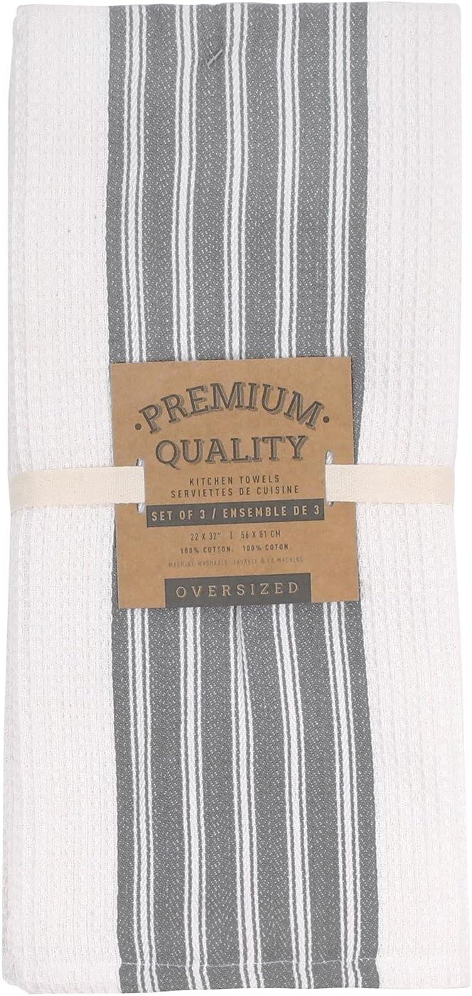 Premium Quality Kitchen Towel Vertical Print Set of 3
