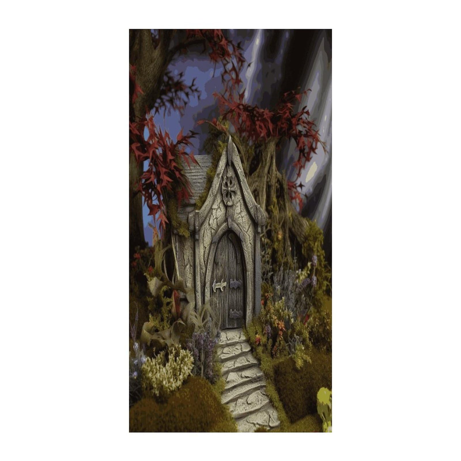 Fekiloot Style Gothic Fairy Garden Door Curtain Room Divider Curtains