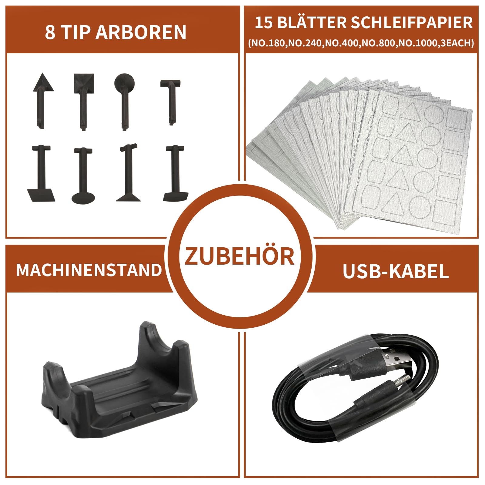 Schnurloser Stiftschleifer, variable Geschwindigkeit, Mehrzweck-Elektrowerkzeug zum Schleifen, Polieren, Finishing, DIY-Handwerk (GRAU)