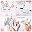 Foldable Unicorn Piata - Unicorn Birthday Party Supplies Extendable Piata with Blindfold Bat and Tassels Unicorn Birthday Party Decoration Games Folding Pink Unicorn Piatas for Kids Classroom Game