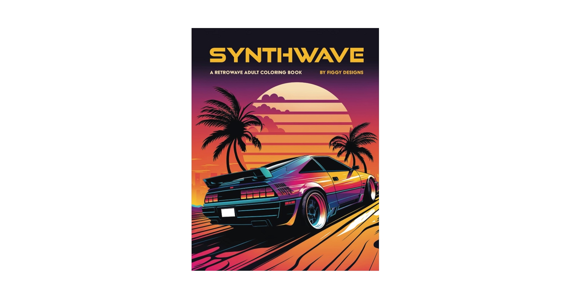 Amazon.com: Synthwave — A Retrowave Adult Coloring Book
