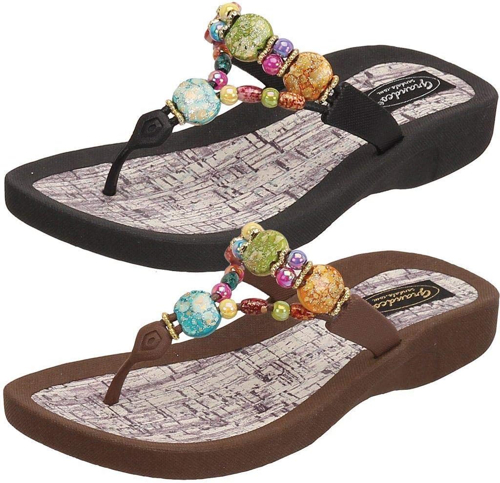 Beaded thong sandals Clearance