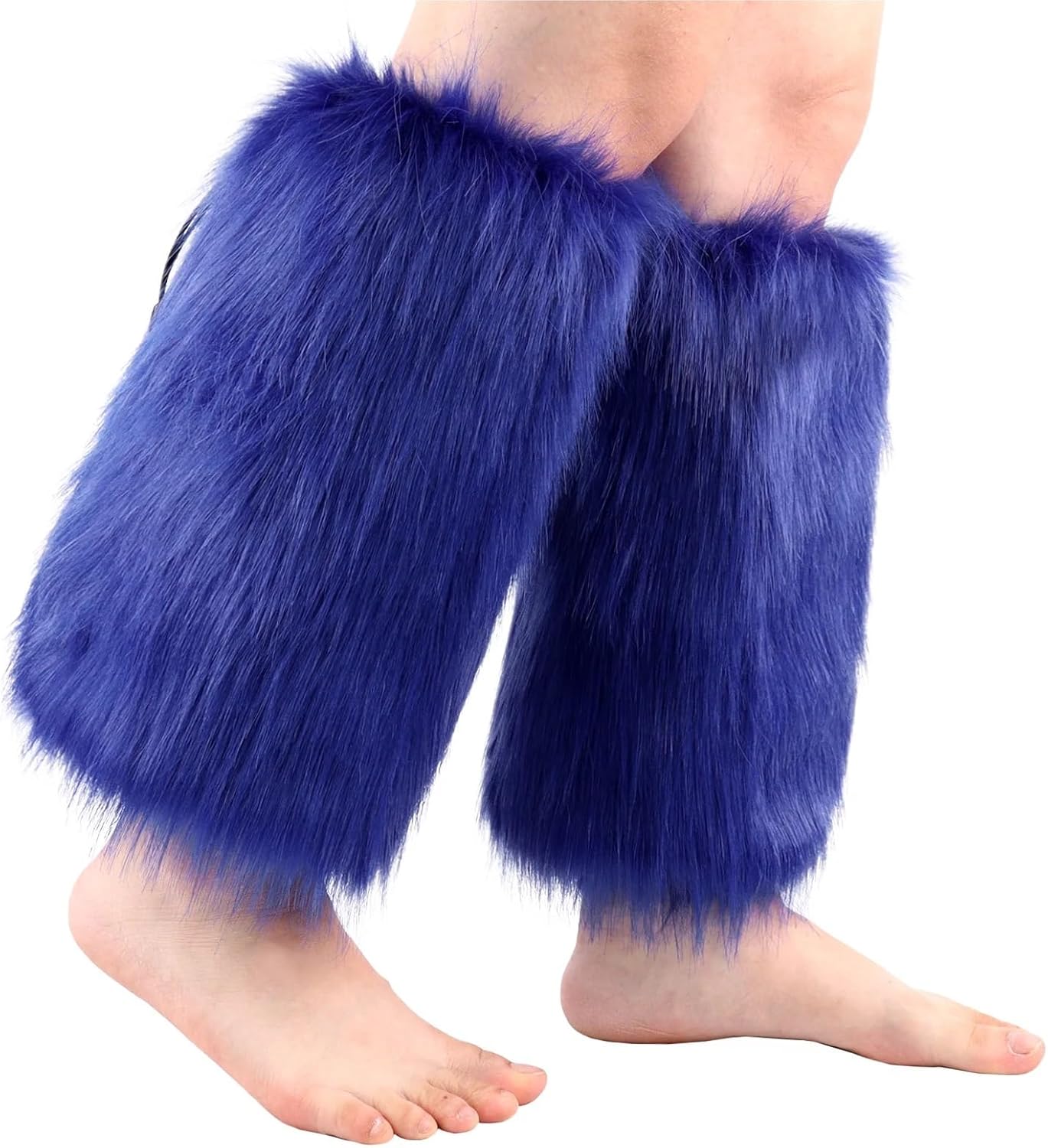 Furry Leg Warmers 1pair Fur Leg Warmers Furry Boot Cuffs Covers Winter Warm Costume Props