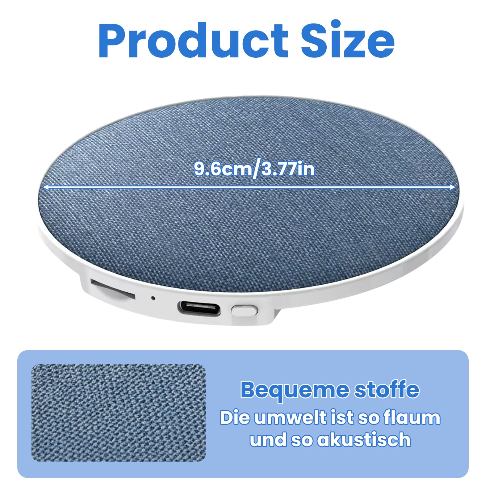 Altavoz Bluetooth Para Almohada – Altavoz Bluetooth Para Colocar Bajo La Almohada Con Ruido Blanco – Mini Altavoz Para Almohada – Altavoz PortáTil Para Un SueñO Profundo Y Escucha Privada En La Cama — view 7