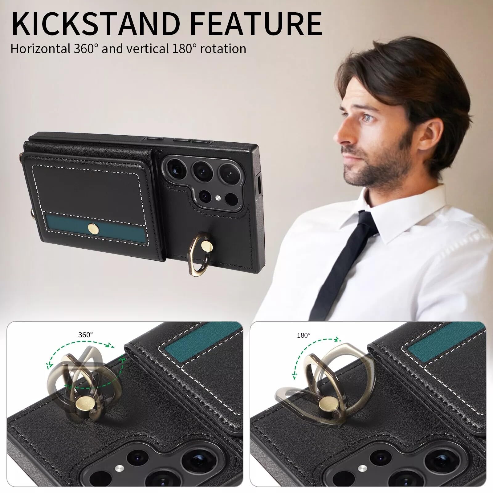 Generic etui kompatybilne z Samsung Galaxy S23 Plus (kolor: czerwony) eleganckie magnetyczne etui z klapką ze skóry do ochrony telefonu komórkowego