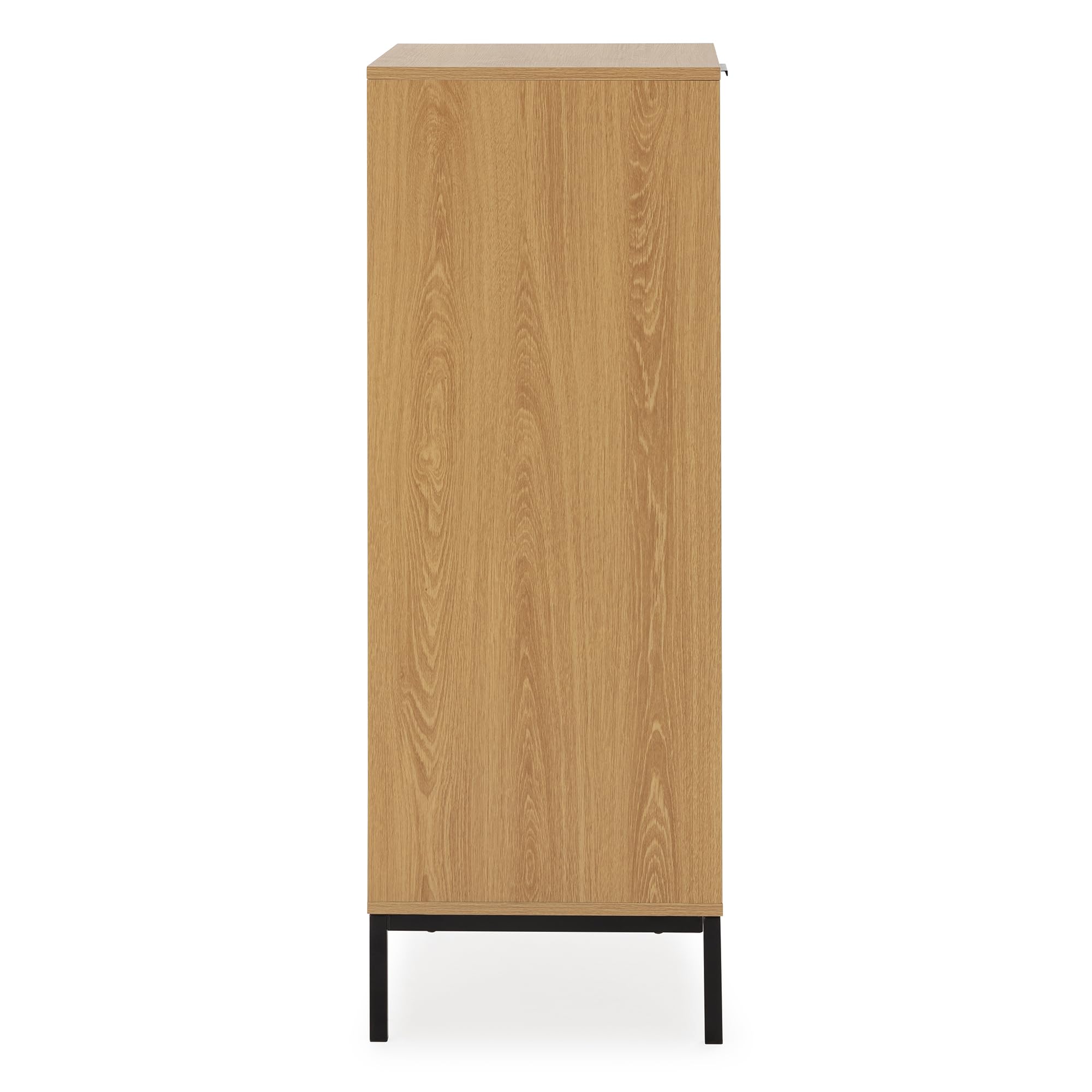 HOMN LIVING Cómoda Alta Auri 5 cajones Color Roble, 50 cm (Ancho) 40 cm (Profundo) 115 cm (Altura)