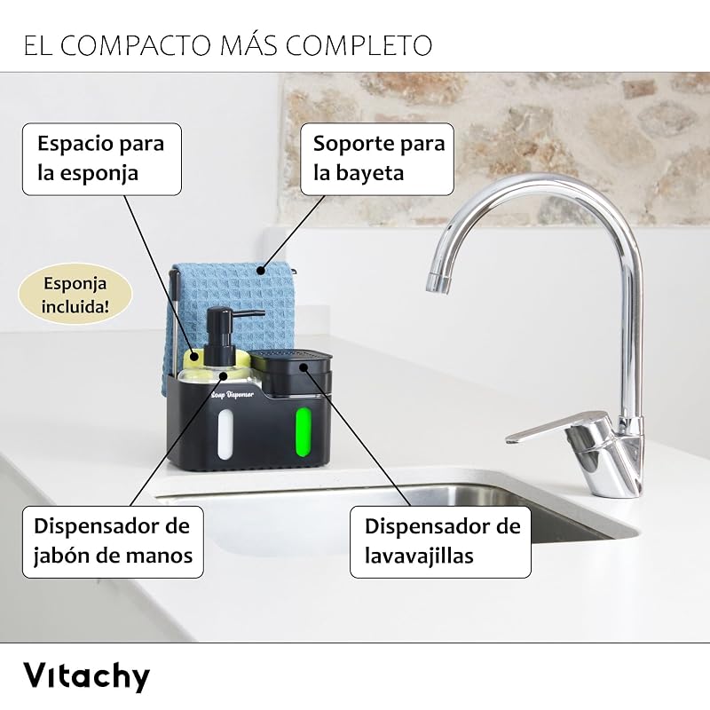 Dispensador con bayeta - vista 1