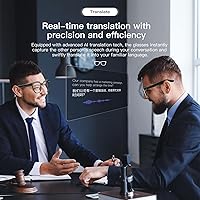 Vista 3 de Lentes inteligentes AI con cámara 4K, gafas de sol de grabación de video Bluetooth, traductor en tiempo real para más de 100 idiomas, asistente