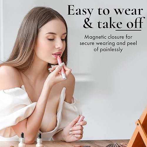 Miniatura 4 de MyVanna 2 pares de pezones de pezón cubiertas de silicona para pezones para mujeres, sujetadores de pétalos reutilizables sin necesidad de brasier